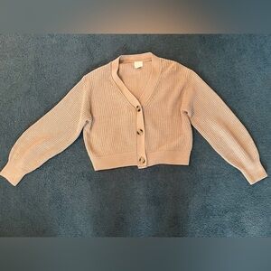 H&M Oversized Tan Sweater Cardigan